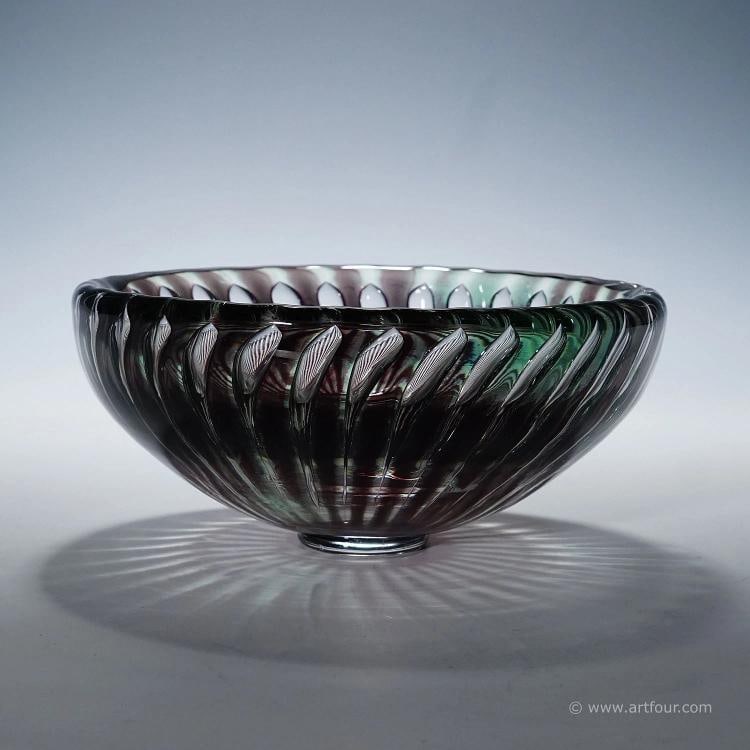 Rare Ariel Bowl by Edvin Oehrstroem for Orrefors, Sweden 1953 - 3