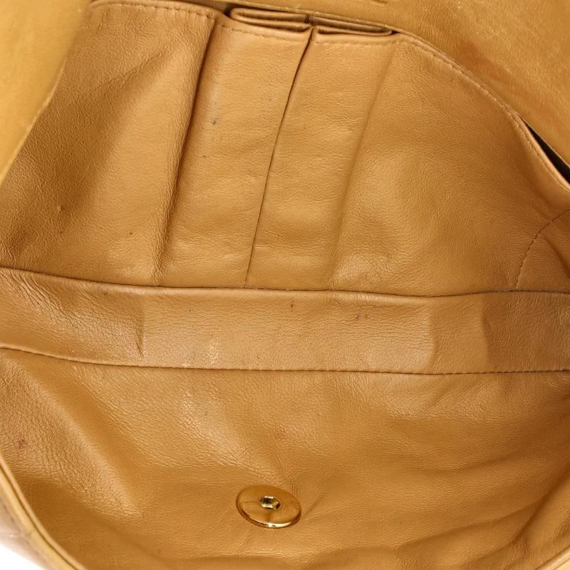 Chanel Chocolate Bar Flap Bag Quilted Lambskin East West - 7