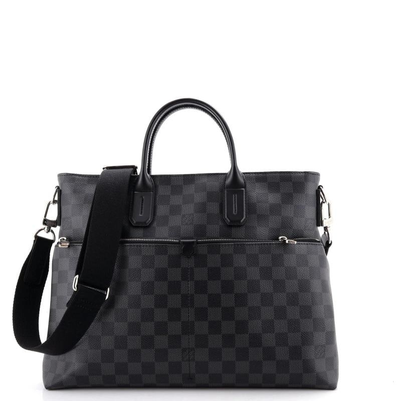 Louis Vuitton 7 Days A Week Handbag Damier Graphite: Accessories: With Strap Measurements: Handle Drop 4", Height 12.5", Width 14", Depth 3.5", Strap Drop 19". Condition: Pre-owned - Fair,Brand: Louis Vuitton,Exterior Material: Canvas Coated,Style: