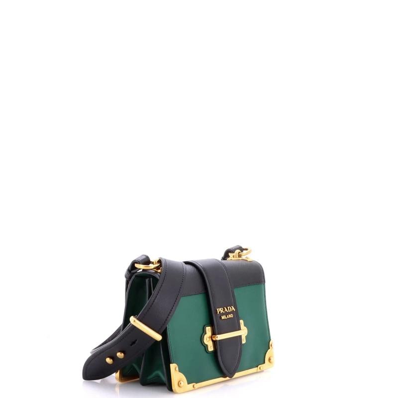Prada Cahier Crossbody Bag Leather and Saffiano Leather Small - 2