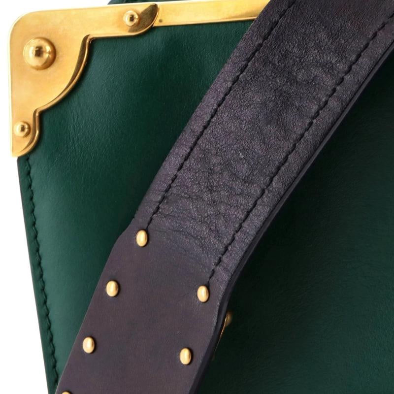 Prada Cahier Crossbody Bag Leather and Saffiano Leather Small - 6