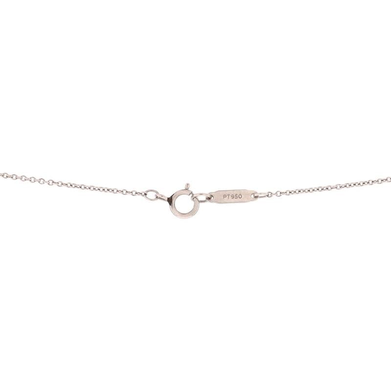 Tiffany & Co. Heart Pendant Necklace Platinum with Diamonds and Pink Sapphires - 3