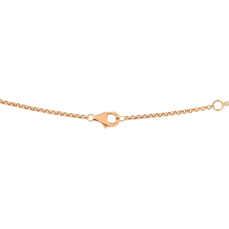 Cartier Agrafe Pendant Necklace 18K Rose Gold with Diamonds - 3