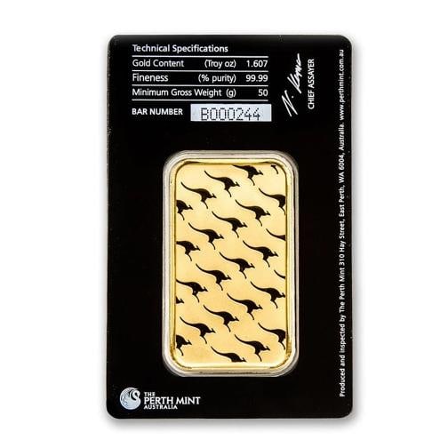 50 gram Gold Bar - The Perth Mint (In Assay) - 2