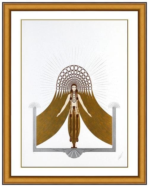 Erte Signed Embossed Color Serigraph Framed~Edition Of /300 - 2