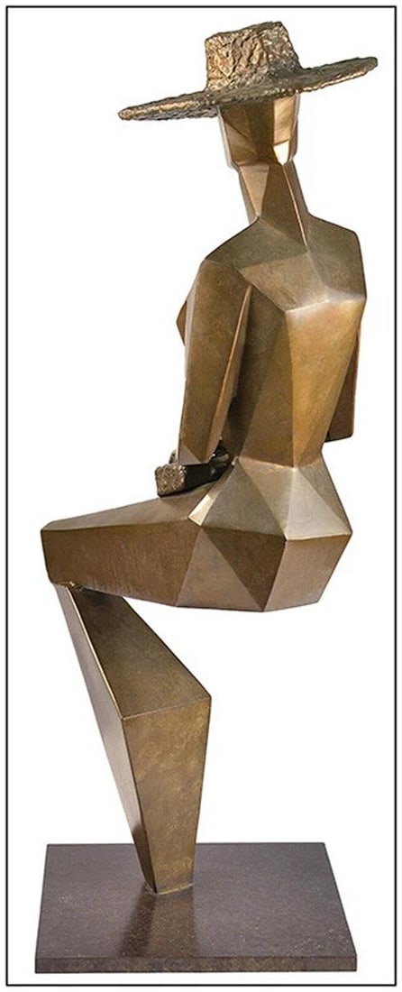 JEANNINE YOUNG Signed Bronxe Sculpture~ Edition Of /25~(30" 12" x10") - 3