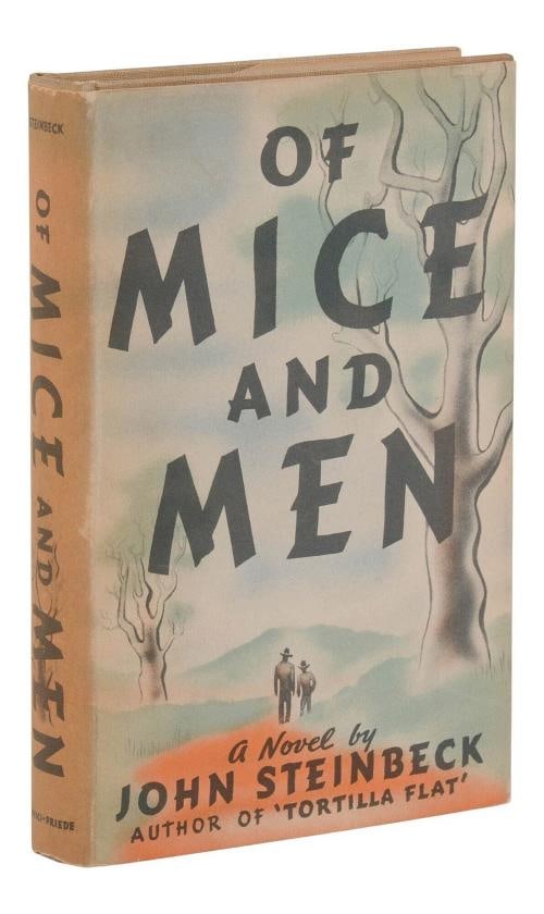 Of Mice and Men ~ by JOHN STEINBECK ~ First Edition ~ 1st Printing 1937 (1 of 8)