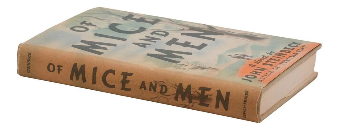 Of Mice and Men ~ by JOHN STEINBECK ~ First Edition ~ 1st Printing 1937 - 3