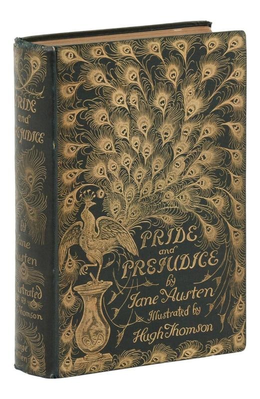 Pride and Prejudice by JANE AUSTEN ~ First Edition Thus 1st 1894 Hugh Thomson: First edition thus, with illustrations by Hugh Thomson London: George Allen, 1894. First edition thus. xxvii, [1], 476, [1] pp., illustrated with line drawings by Hugh Thomson. Bound in publisher's