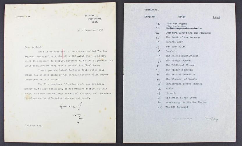 Winston Churchill Signed Letter Dated 12/14/1937 (Beckett LOA) - 8