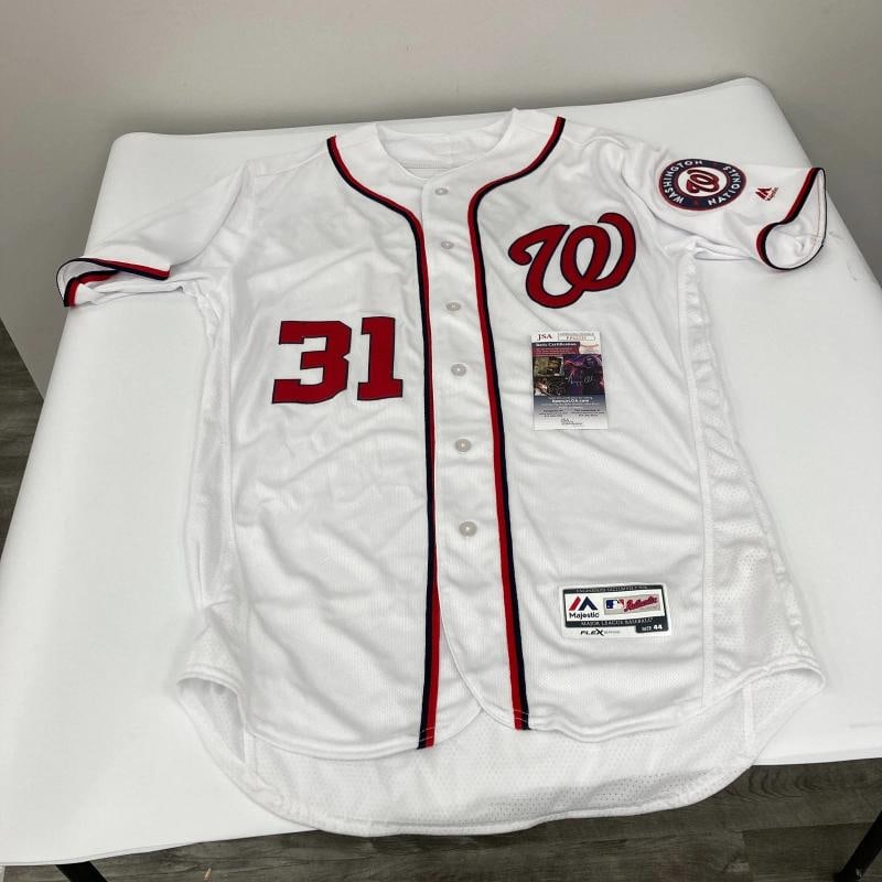 Max Scherzer Signed Authentic Majestic Washington Nationals Jersey JSA COA - 8
