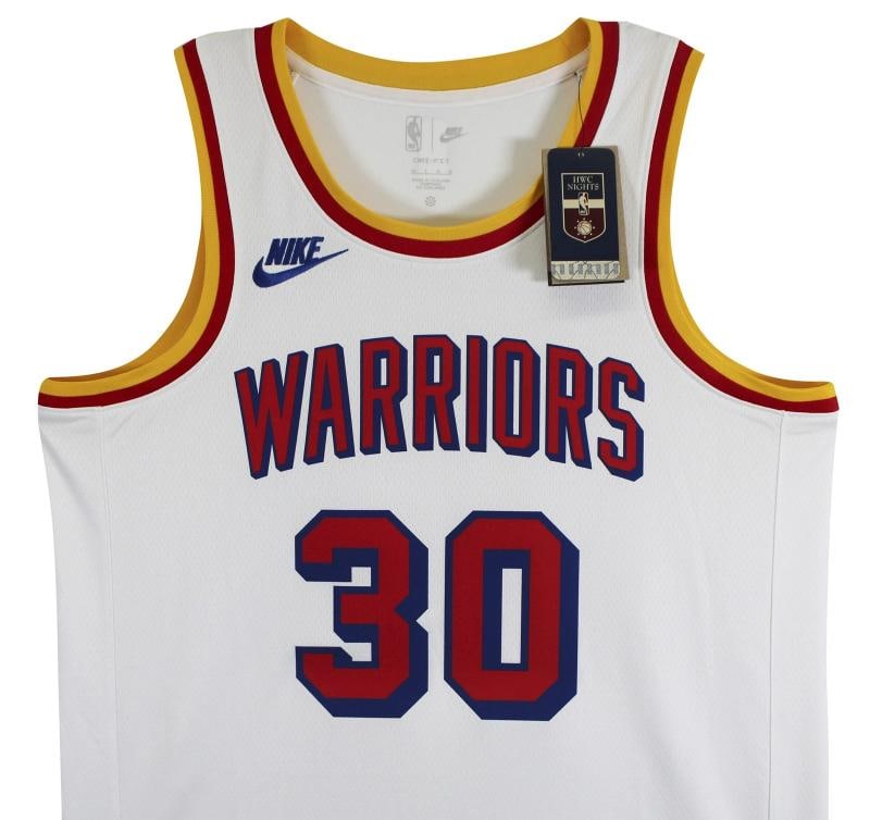 Stephen Curry Signed Warriors White Nike 2024 Classic Ed. Swingman Jersey (Beckett) - 5