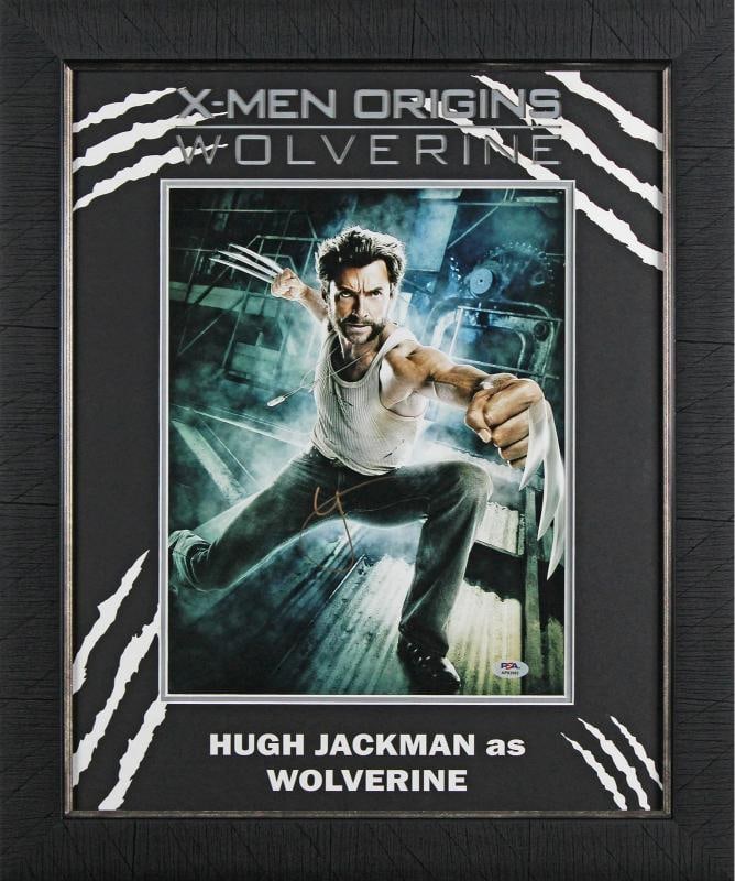 Hugh Jackman Wolverine Authentic Signed 11x14 Framed Photo (PSA): Object Type: Photograph,Autograph Authentication: PSA,Industry: Movies,Original/Reproduction: Original,PRODUCT_COA: PSA,PRODUCT_SIGNED_BY_NAME: Hugh Jackman,PRODUCT_SIGNED_BY_BRAND: Wolverine,Country