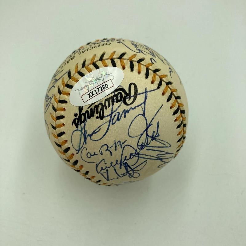 1994 All Star Game Team Signed Baseball With 26 Signatures Including Kirby Puckett & Cal Ripken Jr. - 11