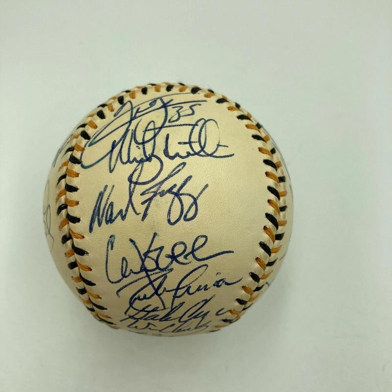 1994 All Star Game Team Signed Baseball With 26 Signatures Including Kirby Puckett & Cal Ripken Jr. - 6