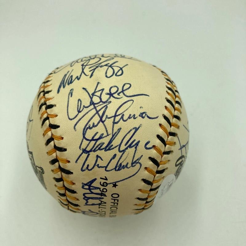 1994 All Star Game Team Signed Baseball With 26 Signatures Including Kirby Puckett & Cal Ripken Jr. - 7