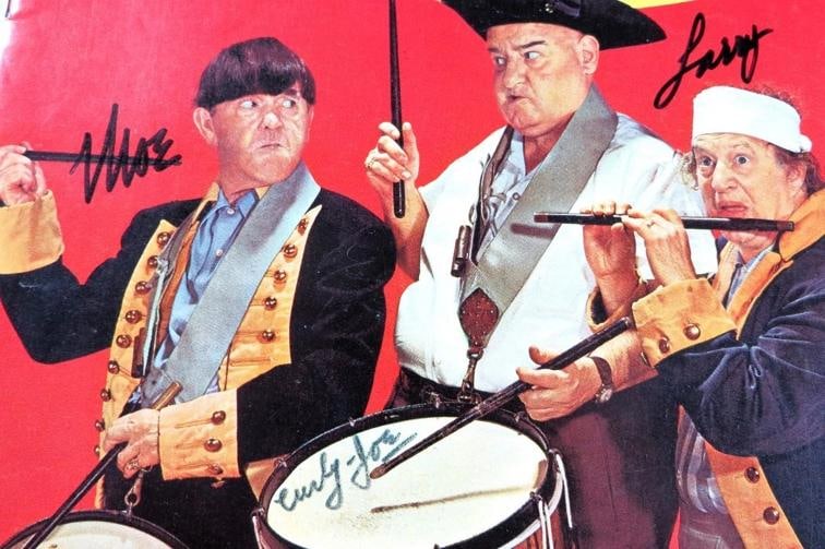 Moe Howard, Larry Fine and Curly Joe DeRita Signed The Three Stooges Comic Book (JSA LOA) - 2