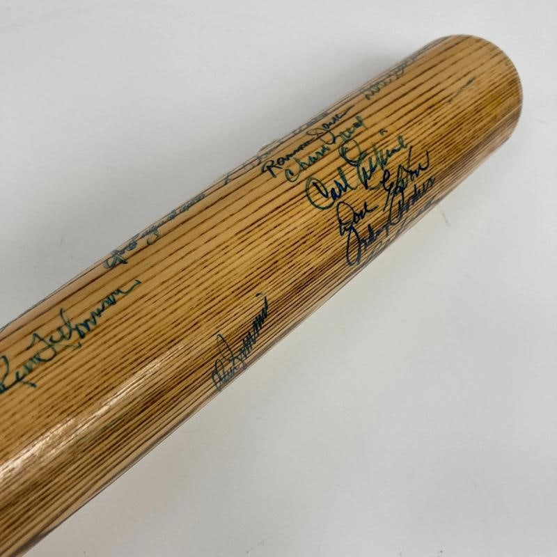 1957 Brooklyn Dodgers Team Signed Bat Sandy Koufax Roy Campanella JSA COA - 7
