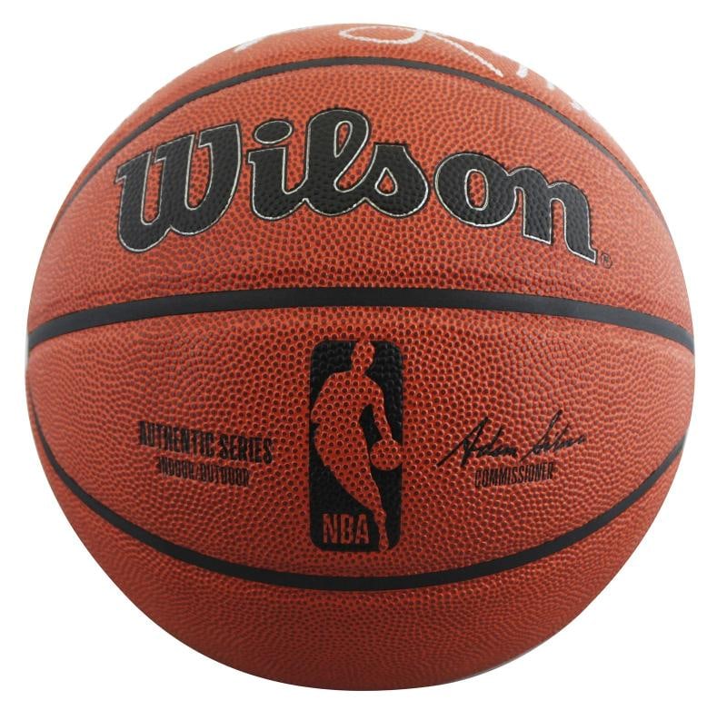 Magic Johnson, Larry Bird & Julius "Dr. J." Erving Signed Wilson Basketball Beckett - 3