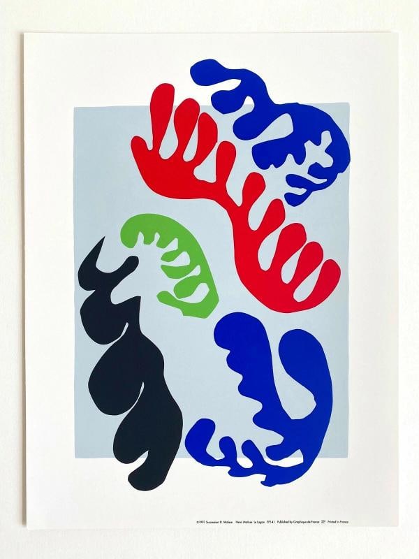 HENRI MATISSE RARE VTG 1991 MODERNIST FINE ART SERIGRAPH PRINT " LE LAGON " 1947 - 2