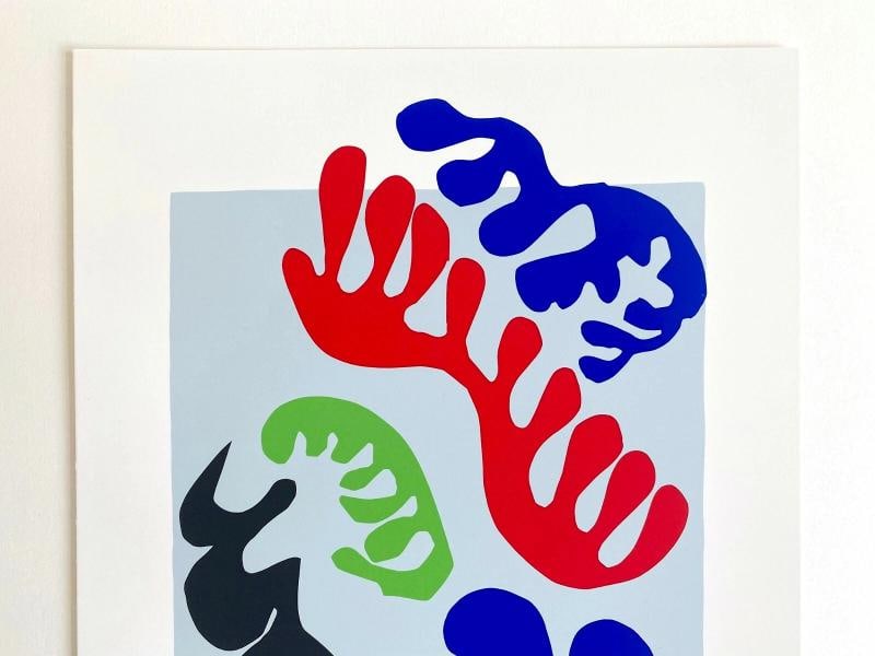 HENRI MATISSE RARE VTG 1991 MODERNIST FINE ART SERIGRAPH PRINT " LE LAGON " 1947 - 3