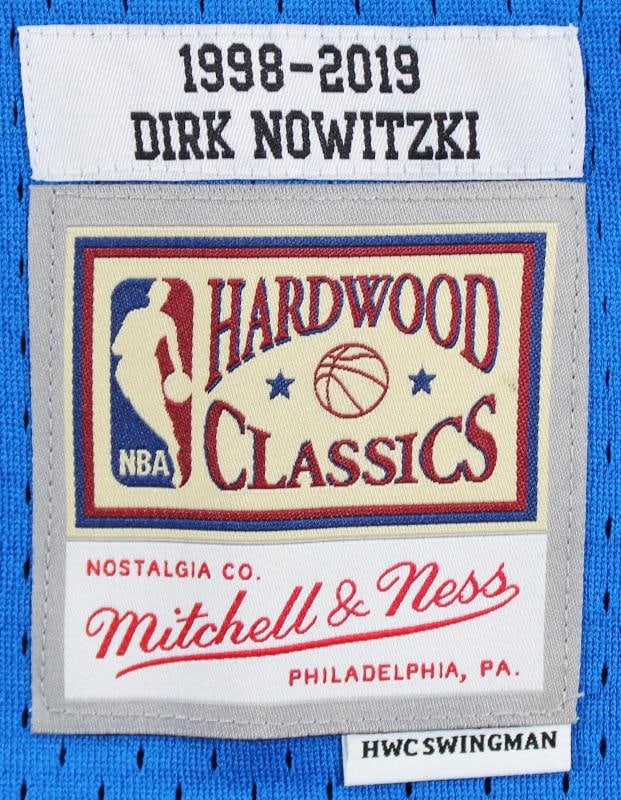 Dirk Nowitzki Signed Mavs Blue M&N HOF Class of 2023 TB HWC Swingman Jersey Beckett - 10