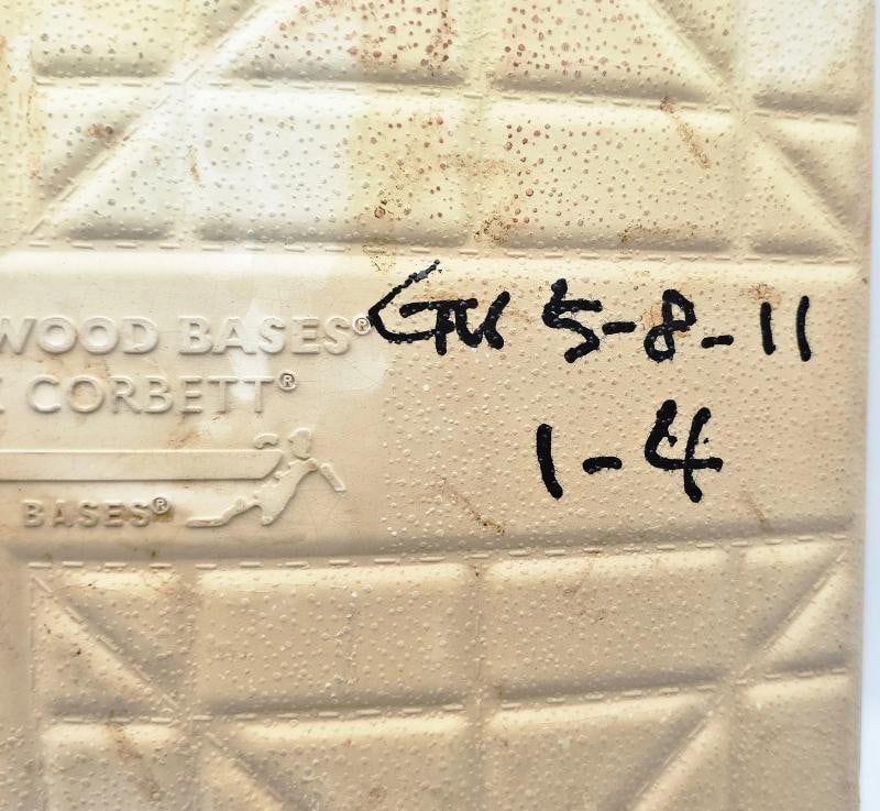 Ichiro Suzuki Signed Game Used MLB Mothers Day 2nd Base Inscribed "GU 5-8-11" & "1-4" Beckett Wit... - 2