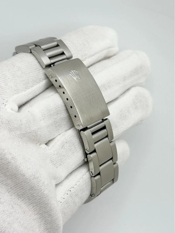 Rolex Datejust 16220 Rose Salmon Pink Roman Dial Engine Turn Steel Box Papers - 9