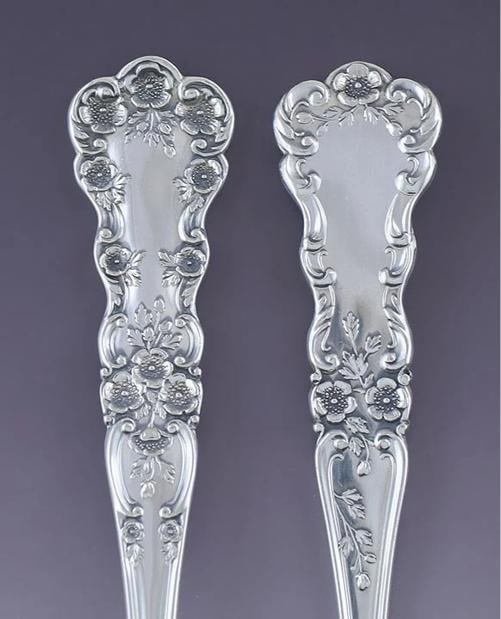 11 Antique Gorham Buttercup 1899 Sterling Silver Place Salad Forks 6 3/8 - 2