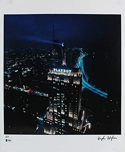 Hugh Hefner Playboy Signed 16x20 Artist Proof Lithograph (Beckett LOA) - 5