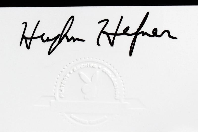 Hugh Hefner Playboy Signed 16x20 Artist Proof Lithograph (Beckett LOA) - 7