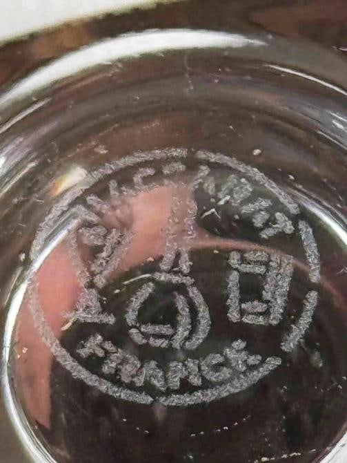 NOS NEW! Baccarat French Cut Crystal Nancy Champagne Flute Set of 6 In Box 1980s - 6
