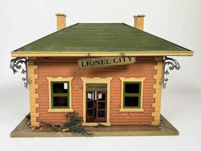 Antique Lionel Pre War O Gauge Lot 4 Trains Cars Power Station City Station +Box - 15
