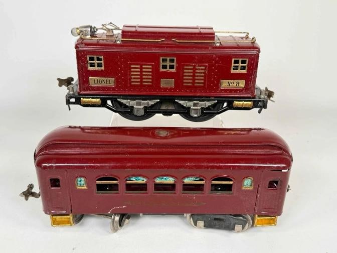 Antique Lionel Pre War O Gauge Lot 4 Trains Cars Power Station City Station +Box - 8