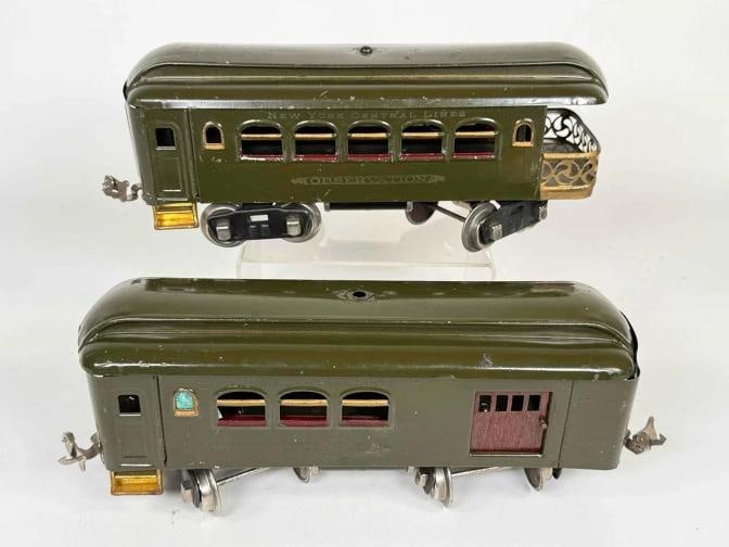 Antique Lionel Pre War O Gauge Lot 4 Trains Cars Power Station City Station +Box - 9