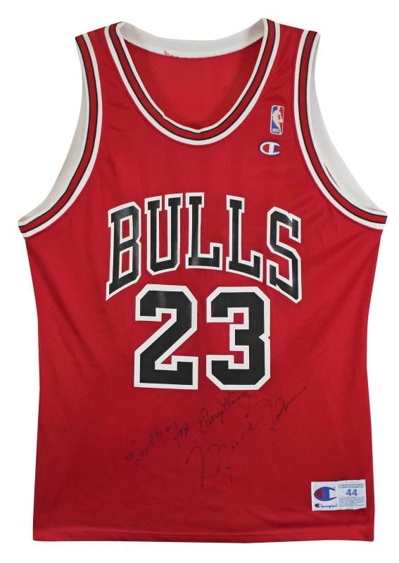Michael Jordan Signed Chicago Bulls Jersey Inscribed "Thanks For Everything" (Beckett LOA) - 2