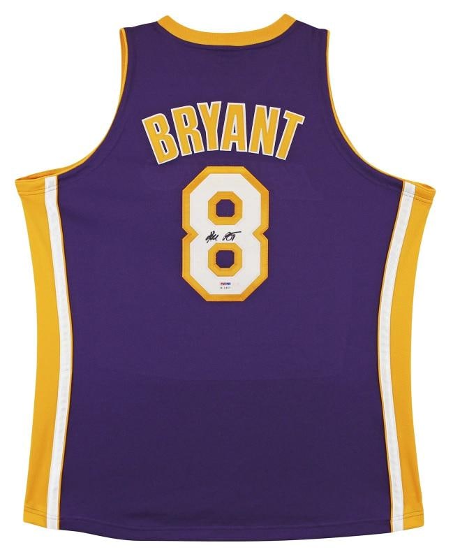 Kobe Bryant Signed Los Angeles Lakes M&N 2000-01 HWC Authentic Jersey (PSA) - 2