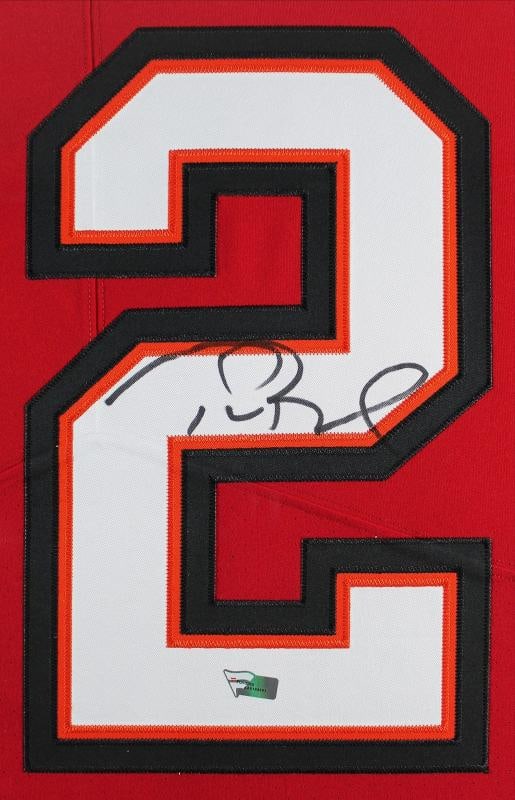 Tom Brady Signed Custom Framed Tampa Bay Buccaneers Jersey (Fanatics) - 2