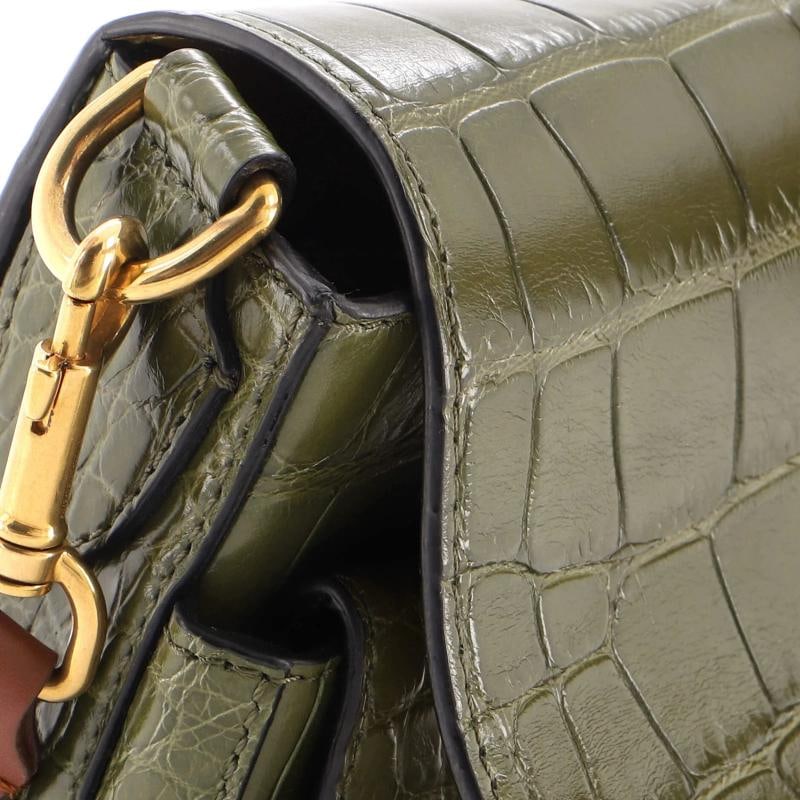Burberry Bridle Square Satchel Alligator Medium - 6