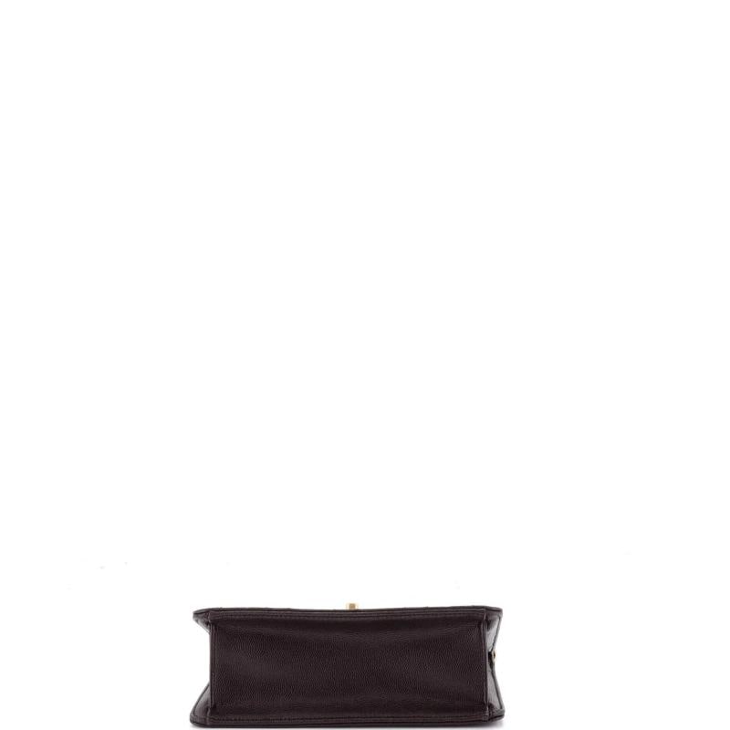 Chanel Chain Frame Flap Bag Quilted Caviar Small - 4