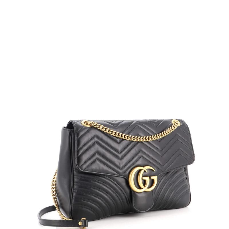 Gucci GG Marmont Flap Bag Matelasse Leather Large - 2