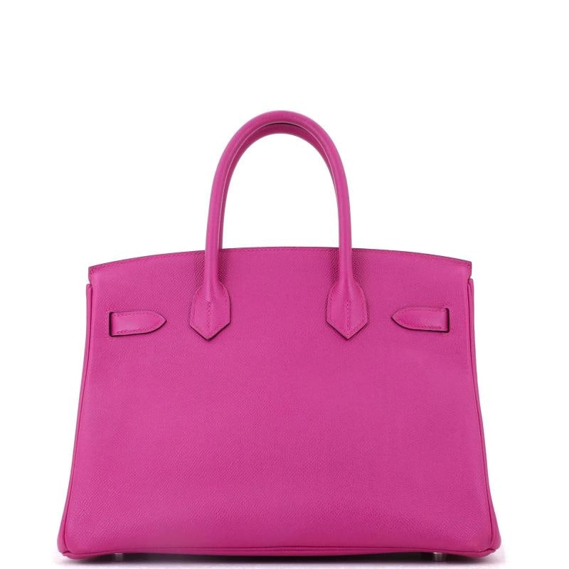 Hermes Birkin Handbag Pink Epsom with Palladium Hardware 30 - 4
