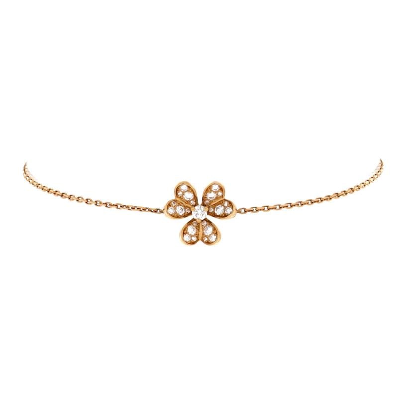 Van Cleef & Arpels Frivole Bracelet 18K Yellow Gold and Pave Diamonds Mini: Condition: Pre-owned - Good,Brand: Van Cleef & Arpels,Main Stone: Diamond,Metal: 18K Yellow Gold,Metal Purity: 18K,Style: Bracelet,Type: Bracelet,Color: Yellow Gold,Material: 18K Yellow Gold, Diamond