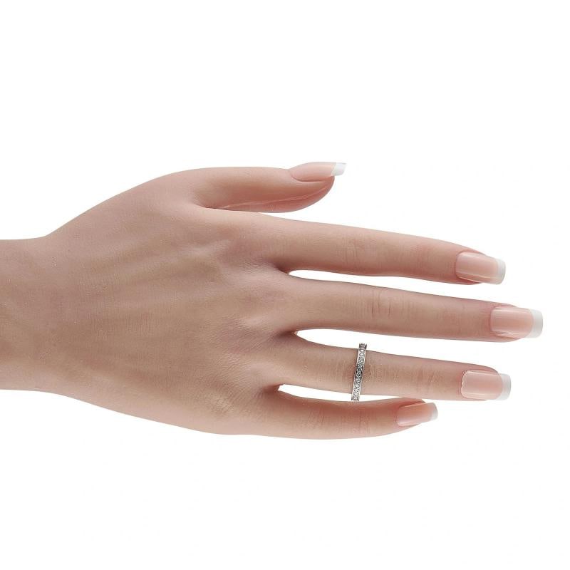 Cartier Platinum 0.66ct Diamond Eternity Band Ring - 3