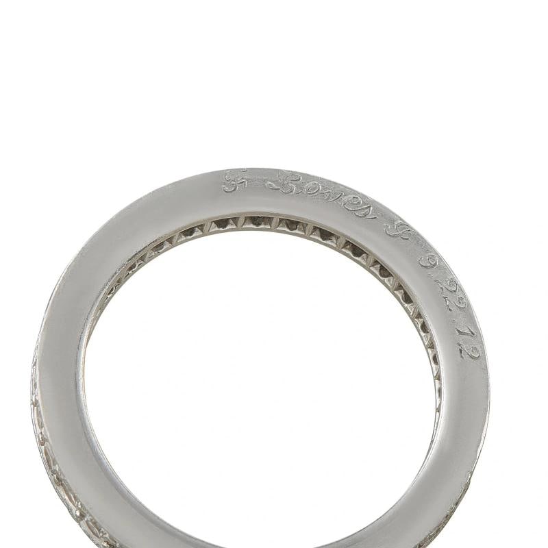 Cartier Platinum 0.66ct Diamond Eternity Band Ring - 5