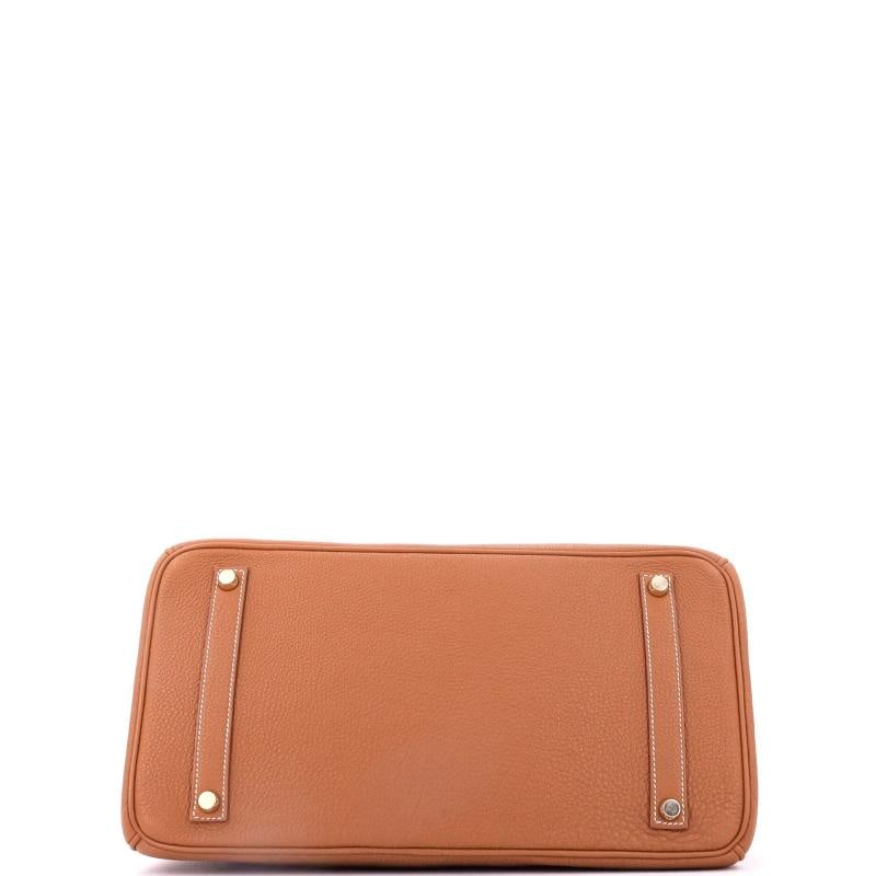 Hermes Birkin Handbag Brown Togo with Gold Hardware 35 - 5