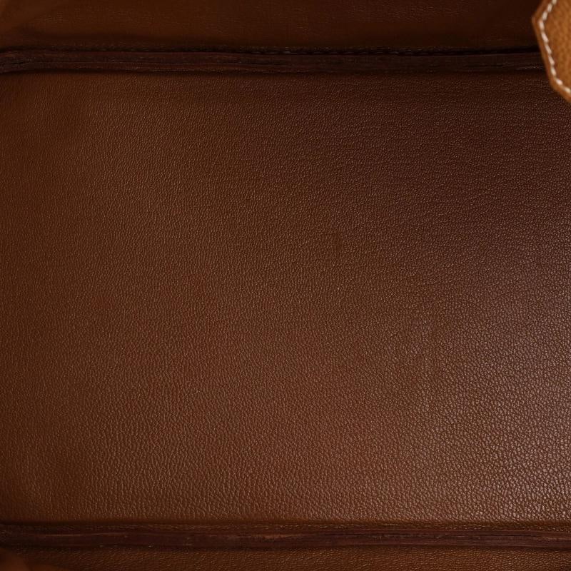 Hermes Birkin Handbag Brown Togo with Gold Hardware 35 - 7