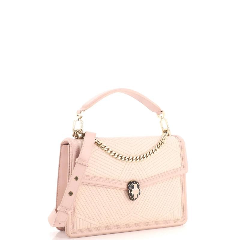 Bvlgari Serpenti Forever Shoulder Bag Quilted Leather Medium - 2