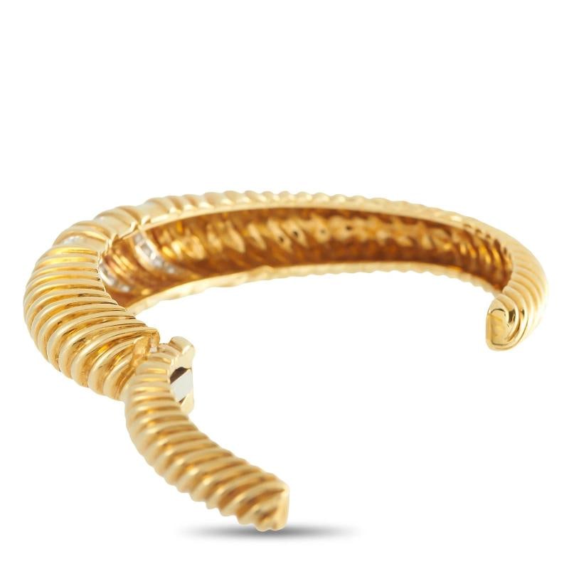 Tiffany & Co. Vintage 18K Yellow Gold 1.0ct Diamond Bracelet - 3