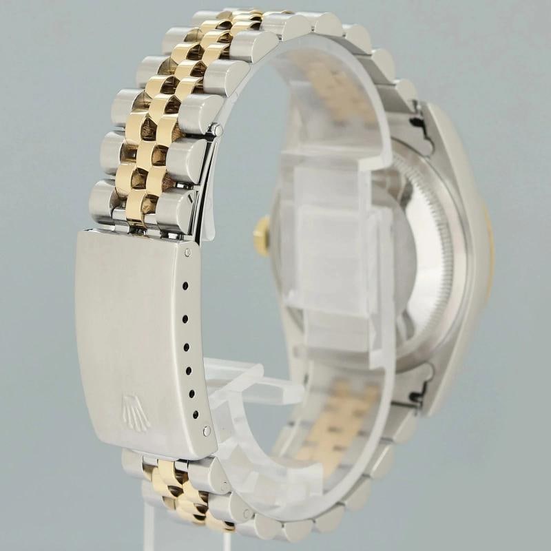 MINT Rolex DateJust 16233 Two Tone Yellow Gold Jubilee Diamond Anniversary Dial - 4